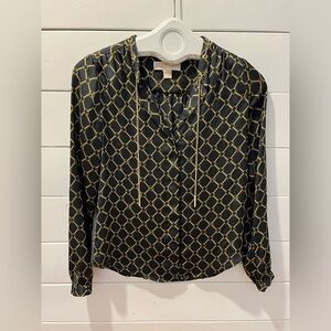 Chain Print Blouse - Michael Kors - XS